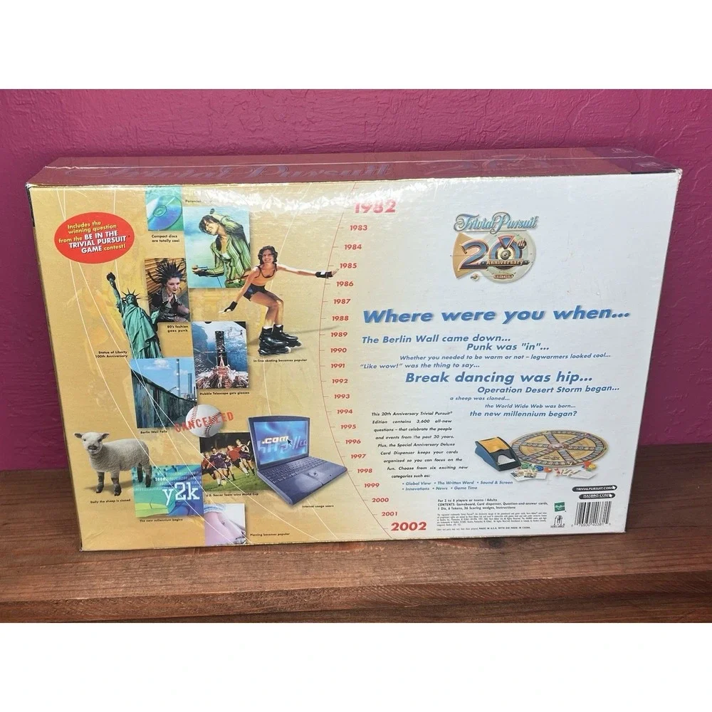 Trivial Pursuit 2002 20th Anniversary Edition 80s 90s 2000's New Sealed! Y2K